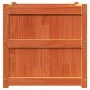 Outdoor planter solid wax brown pine wood 60x60x60 cm by , Pots and planters - Ref: Foro24-837428, Price: 95,07 €, Discount: %
