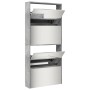 Shoe cabinet with mirror 4 levels concrete gray 63x17x134 cm by , Shoe racks and shoe organizers - Ref: Foro24-3228275, Price...