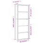 Shoe cabinet with mirror 5 levels black 63x17x169.5 cm by , Shoe racks and shoe organizers - Ref: Foro24-3228280, Price: 199,...