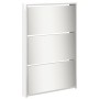 Mueble zapatero y espejo 5 niveles blanco brillo 63x17x169,5 cm de , Zapateros y organizadores de calzado - Ref: Foro24-32282...