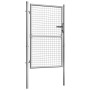 Puerta de jardín acero galvanizado plateado 105x175 cm de vidaXL, Puertas de jardín - Ref: Foro24-144757, Precio: 164,17 €, D...