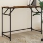 Engineered wood and smoked oak steel desk 100x45x76 cm by , Desks - Ref: Foro24-842268, Price: 45,40 €, Discount: %