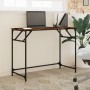 Engineered wood and smoked oak steel desk 100x45x76 cm by , Desks - Ref: Foro24-842268, Price: 45,40 €, Discount: %