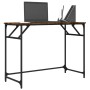 Engineered wood and smoked oak steel desk 100x45x76 cm by , Desks - Ref: Foro24-842268, Price: 45,40 €, Discount: %