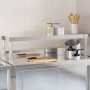 Shelf on stainless steel work table 110x30x35 cm by , Restoration - Ref: Foro24-376448, Price: 75,70 €, Discount: %