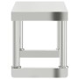 Shelf on stainless steel work table 110x30x35 cm by , Restoration - Ref: Foro24-376448, Price: 75,70 €, Discount: %