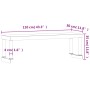 Shelf on stainless steel work table 110x30x35 cm by , Restoration - Ref: Foro24-376448, Price: 75,70 €, Discount: %