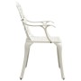 Garden chairs 6 units white cast aluminum by , Garden chairs - Ref: Foro24-3216321, Price: 754,35 €, Discount: %