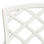 Garden chairs 6 units white cast aluminum by , Garden chairs - Ref: Foro24-3216321, Price: 754,35 €, Discount: %