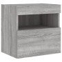 TV wall furniture with LED 6 pieces Sonoma gray engineered wood by , TV Furniture - Ref: Foro24-3216737, Price: 226,99 €, Dis...