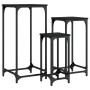 Stackable side tables 3 units black engineered wood by , Side tables - Ref: Foro24-838938, Price: 47,61 €, Discount: %