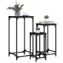 Stackable side tables 3 units black engineered wood by , Side tables - Ref: Foro24-838938, Price: 47,61 €, Discount: %