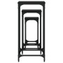 Stackable side tables 3 units black engineered wood by , Side tables - Ref: Foro24-838938, Price: 47,61 €, Discount: %