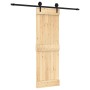 Puerta corredera con herrajes madera maciza de pino 70x210 cm de , Puertas - Ref: Foro24-3203230, Precio: 155,50 €, Descuento: %