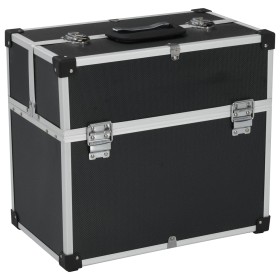 Black aluminum toolbox 38x22.5x34 cm by vidaXL, Toolboxes - Ref: Foro24-91849, Price: 57,99 €, Discount: %