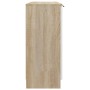 Aparador madera contrachapada blanco roble Sonoma 90,5x30x70 cm de , Aparadores - Ref: Foro24-811192, Precio: 104,99 €, Descu...