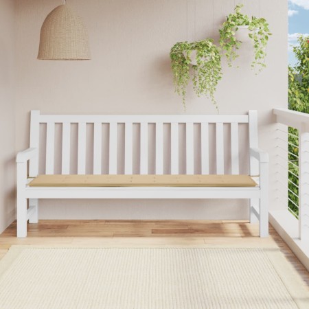 Cojín de banco de jardín tela Oxford beige 200x50x3 cm de , Cojines para sillas y sofás - Ref: Foro24-47615, Precio: 33,13 €,...