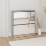 Shoe cabinet with mirror 2 levels Sonoma gray 63x17x67 cm by , Shoe racks and shoe organizers - Ref: Foro24-342633, Price: 83...