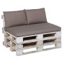 Madison Taupe Gray Panama Pallet Cushion Set by , Cushions for chairs and sofas - Ref: Foro24-429034, Price: 148,70 €, Discou...