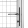 Silver galvanized steel garden gate 105x200 cm by vidaXL, garden gates - Ref: Foro24-144758, Price: 274,91 €, Discount: %