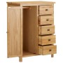 Kleiderschrank aus massivem Eichenholz, 76 x 52 x 105 cm von , Kleiderschränke - Ref: Foro24-289199, Preis: 366,24 €, Rabatt: %