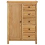 Kleiderschrank aus massivem Eichenholz, 76 x 52 x 105 cm von , Kleiderschränke - Ref: Foro24-289199, Preis: 366,24 €, Rabatt: %