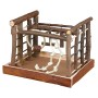 TRIXIE Patio de juegos para pájaros Natural Living 35x29x25 cm madera de , Escaleras y juguetes colgantes para pájaros - Ref:...