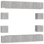 Betongraues 8-teiliges Wohnzimmermöbelset von , TV-Möbel - Ref: Foro24-3079069, Preis: 242,99 €, Rabatt: %