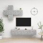 Living room furniture set 7 pieces concrete gray engineered wood by , TV Furniture - Ref: Foro24-3079127, Price: 212,90 €, Di...