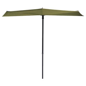 Madison Sun Wave Balcony Parasol 270x150 cm Sage Green by , Umbrellas - Ref: Foro24-423724, Price: 209,23 €, Discount: %