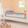 Taupe polyester child bed safety rail 180x42 cm by vidaXL, Safety railings - Ref: Foro24-10175, Price: 35,34 €, Discount: %