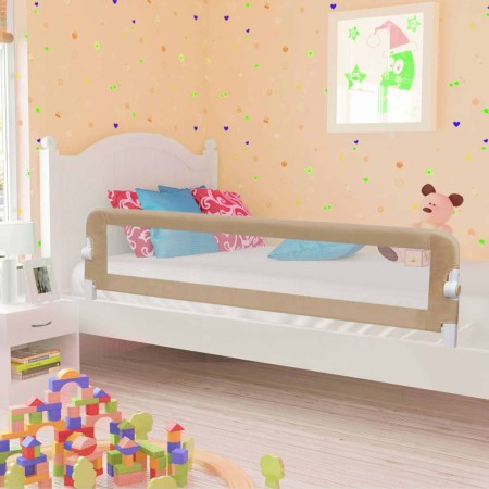 Taupe polyester child bed safety rail 180x42 cm by vidaXL, Safety railings - Ref: Foro24-10175, Price: 39,99 €, Discount: %