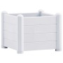 White PP garden bed 43x43x35 cm by , Pots and planters - Ref: Foro24-313971, Price: 63,17 €, Discount: %