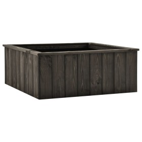 Arriate de madera maciza de pino gris oscuro 74x77x30 cm de , Maceteros y jardineras - Ref: Foro24-315415, Precio: 67,99 €, D...