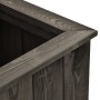 Solid dark gray pine wood flowerbed 74x77x30 cm by , Pots and planters - Ref: Foro24-315415, Price: 91,04 €, Discount: %