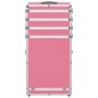 Pink aluminum makeup trolley case by vidaXL, toiletry bags - Ref: Foro24-91813, Price: 99,00 €, Discount: %