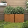 Jardineras 2 unidades acero corten 42x40x39 cm de , Maceteros y jardineras - Ref: Foro24-821550, Precio: 72,36 €, Descuento: %