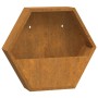 Wall planters 2 units rusted corten steel 46x10x40 cm by , Pots and planters - Ref: Foro24-823685, Price: 47,23 €, Discount: %