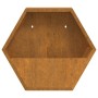 Wall planters 2 units rusted corten steel 46x10x40 cm by , Pots and planters - Ref: Foro24-823685, Price: 47,99 €, Discount: %