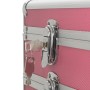 Pink aluminum makeup trolley case by vidaXL, toiletry bags - Ref: Foro24-91813, Price: 99,00 €, Discount: %