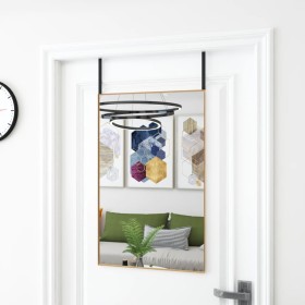 Glass and gold aluminum door mirror 50x80 cm by , Mirrors - Ref: Foro24-327419, Price: 32,33 €, Discount: %