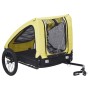 Gelber und schwarzer Fahrradanhänger für Haustiere von , Kinderwagen für Haustiere - Ref: Foro24-92596, Preis: 122,00 €, Raba...