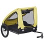 Gelber und schwarzer Fahrradanhänger für Haustiere von , Kinderwagen für Haustiere - Ref: Foro24-92596, Preis: 121,99 €, Raba...