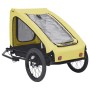 Gelber und schwarzer Fahrradanhänger für Haustiere von , Kinderwagen für Haustiere - Ref: Foro24-92596, Preis: 121,99 €, Raba...