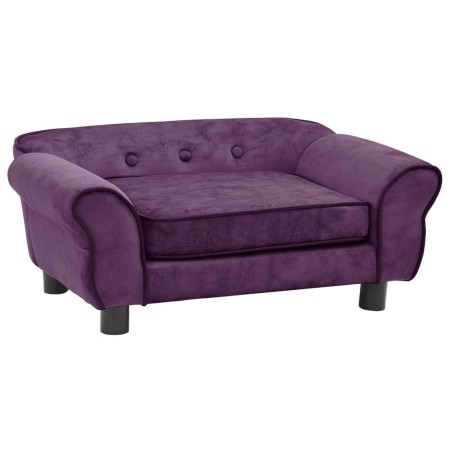 Burgundy plush dog sofa 72x45x30 cm by , Beds for dogs - Ref: Foro24-171041, Price: 90,97 €, Discount: %