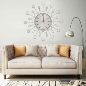 325165 Wall Clock Silver 40 cm Metal de , Relojes de pared - Ref: Foro24-325165, Precio: 32,71 €, Descuento: %