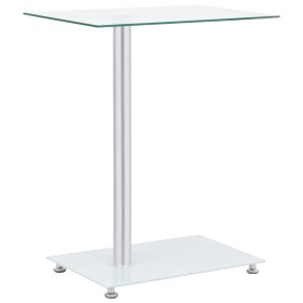 U-shaped side table transparent tempered glass 45x30x58 cm by vidaXL, Side tables - Ref: Foro24-249535, Price: 31,42 €, Disco...