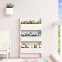 Wall planter 3 levels white pine wood 60x18.5x110 cm by , Pots and planters - Ref: Foro24-825115, Price: 91,05 €, Discount: %