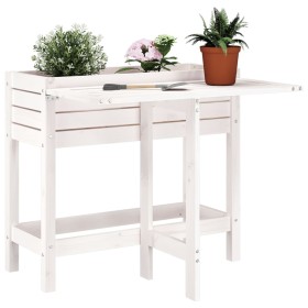 Planter with folding lid solid white pine wood by , Pots and planters - Ref: Foro24-825122, Price: 80,99 €, Discount: %