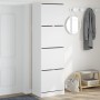 Mueble zapatero con 4 cajones abatibles blanco 60x42x204 cm de , Zapateros y organizadores de calzado - Ref: Foro24-3214392, ...